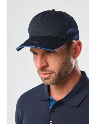 DES-WKP145-OEKOTEX CERTIFIED 6 PANELS CAP WITH SANDWICH PEAK